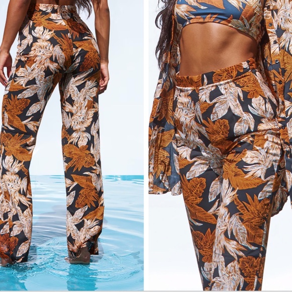 Tropical Pants (SIZE 6) & shirt (size 4) SET - Picture 2 of 6